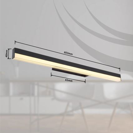 Globo - LED sieninis šviestuvas LED/12W/230V 3000/6000K 60 cm juoda