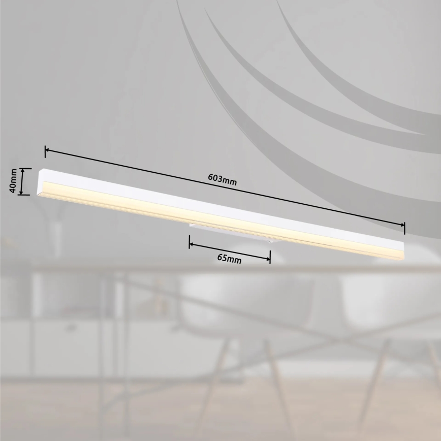 Globo - LED sieninis šviestuvas LED/18W/230V 3000/6000K 80 cm balta