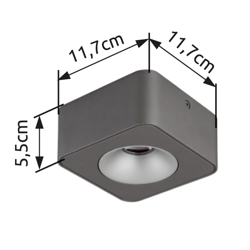 Globo - LED lubinis šviestuvas LED/6,5W/230V 11,7x11,7 cm