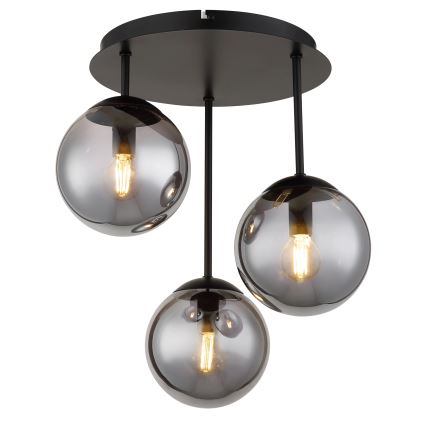 Globo - Stropinė liustra 3xE14/25W/230V juoda