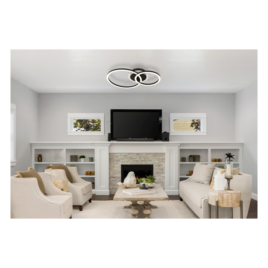 Globo - LED lubinis šviestuvas LED/30W/230V 2700/4500/6500K diametras 33x50 cm juoda