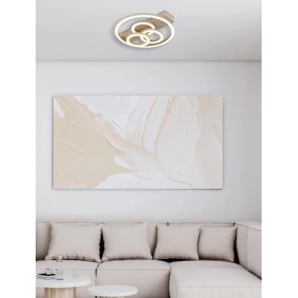 Globo - dimeriuojamas LED lubų šviestuvas LED/40W/230V 2700-6500K matmenys 35x33 cm žalvario apdaila + nuotolinis valdymas