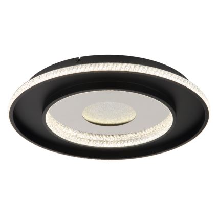 Globo - LED Pritemdomas lubinis šviestuvas LED/30W/230V 2700-6500K diametras 52,5 cm juoda + nuotolinio valdymo pultas
