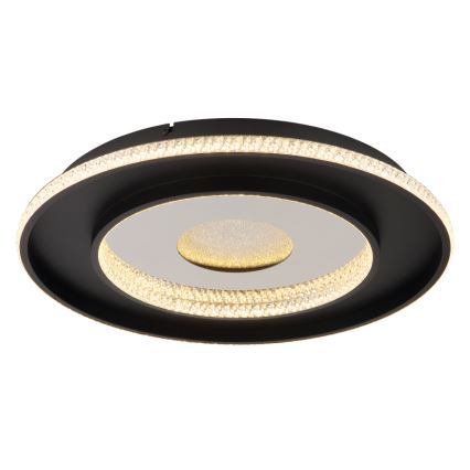 Globo - LED Pritemdomas lubinis šviestuvas LED/30W/230V 2700-6500K diametras 52,5 cm juoda + nuotolinio valdymo pultas