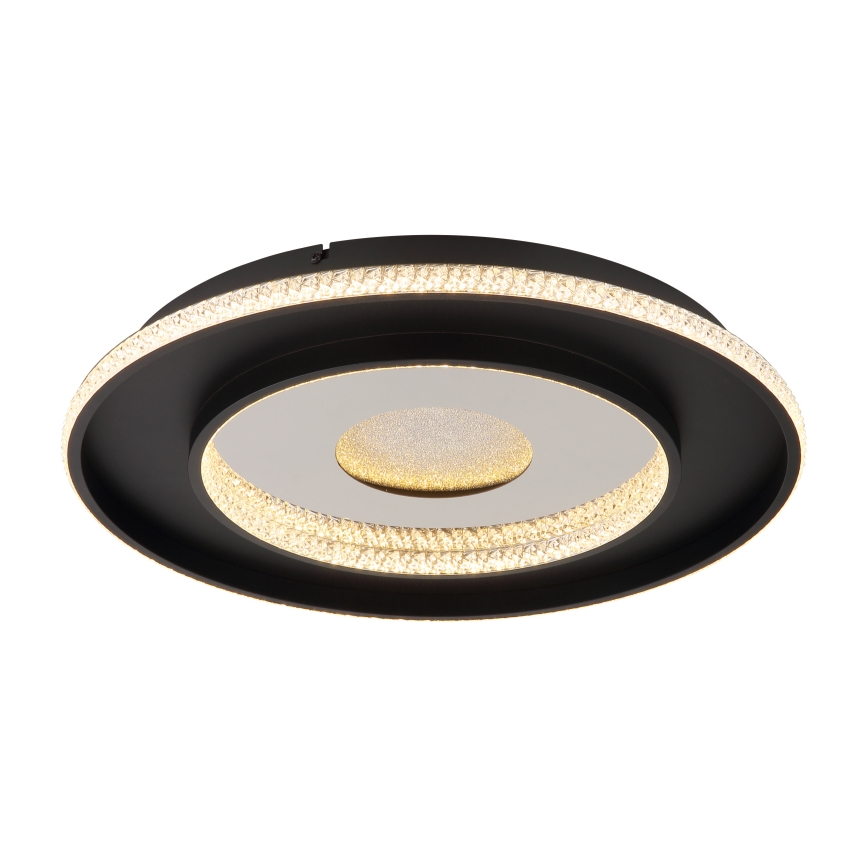 Globo - LED Pritemdomas lubinis šviestuvas LED/30W/230V 2700-6500K diametras 52,5 cm juoda + nuotolinio valdymo pultas