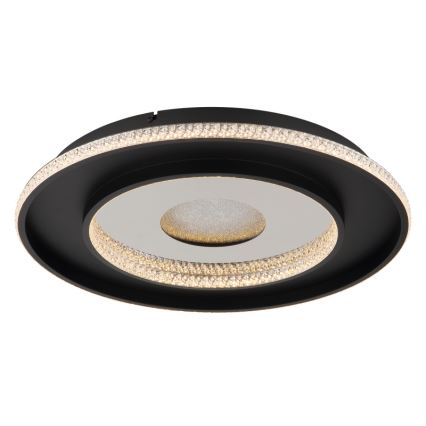 Globo - LED Pritemdomas lubinis šviestuvas LED/30W/230V 2700-6500K diametras 52,5 cm juoda + nuotolinio valdymo pultas