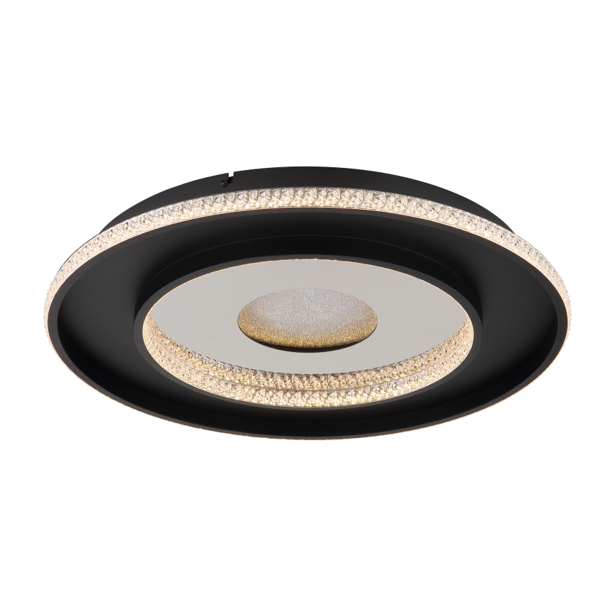 Globo - LED Pritemdomas lubinis šviestuvas LED/30W/230V 2700-6500K diametras 52,5 cm juoda + nuotolinio valdymo pultas