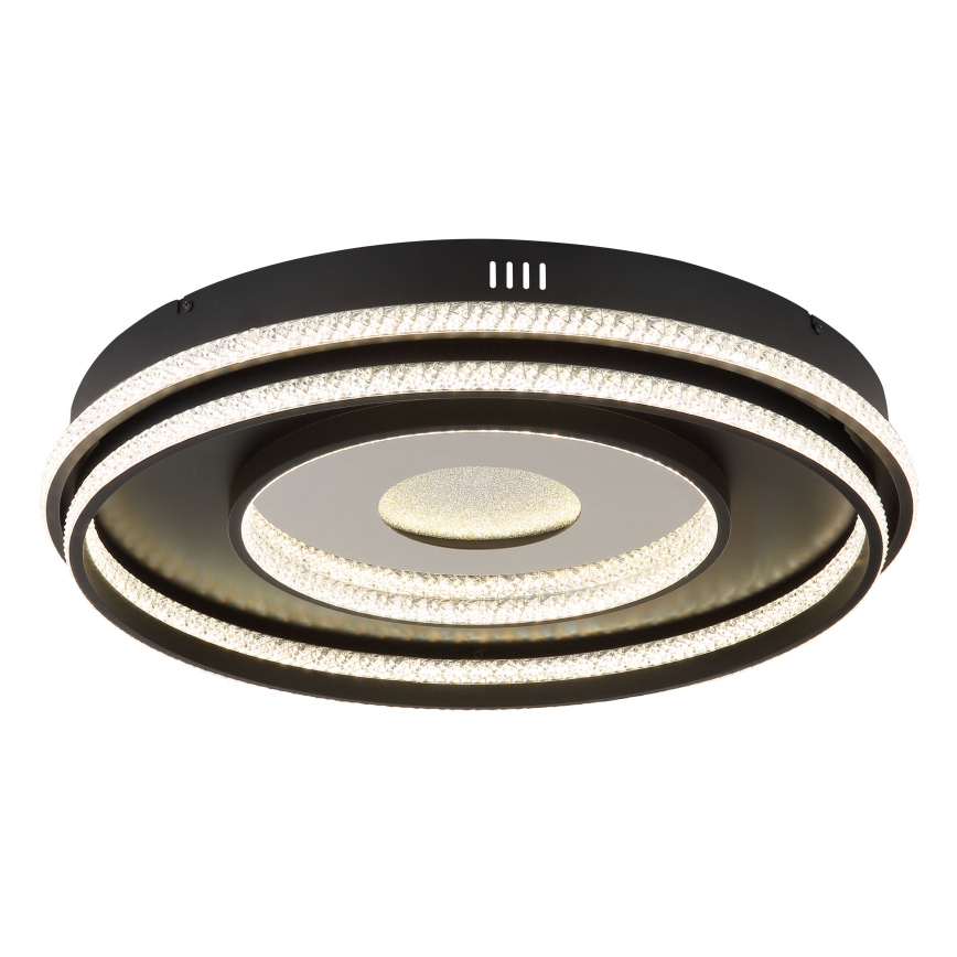 Globo - LED Reguliuojamas pakabinamas sietynas LED/54W/230V 2700-6500K diametras 60 cm juoda + nuotolinio valdymo pultas