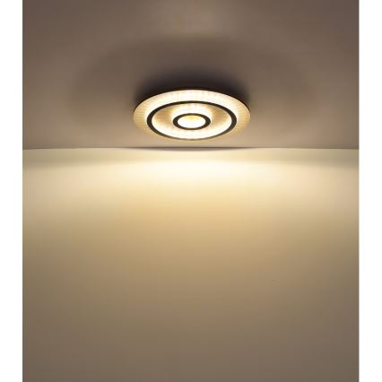 Globo - dimeriuojamas LED lubinis šviestuvas LED/40W/230V 3000-6500K Ø 45 cm juodas + nuotolinis valdymas