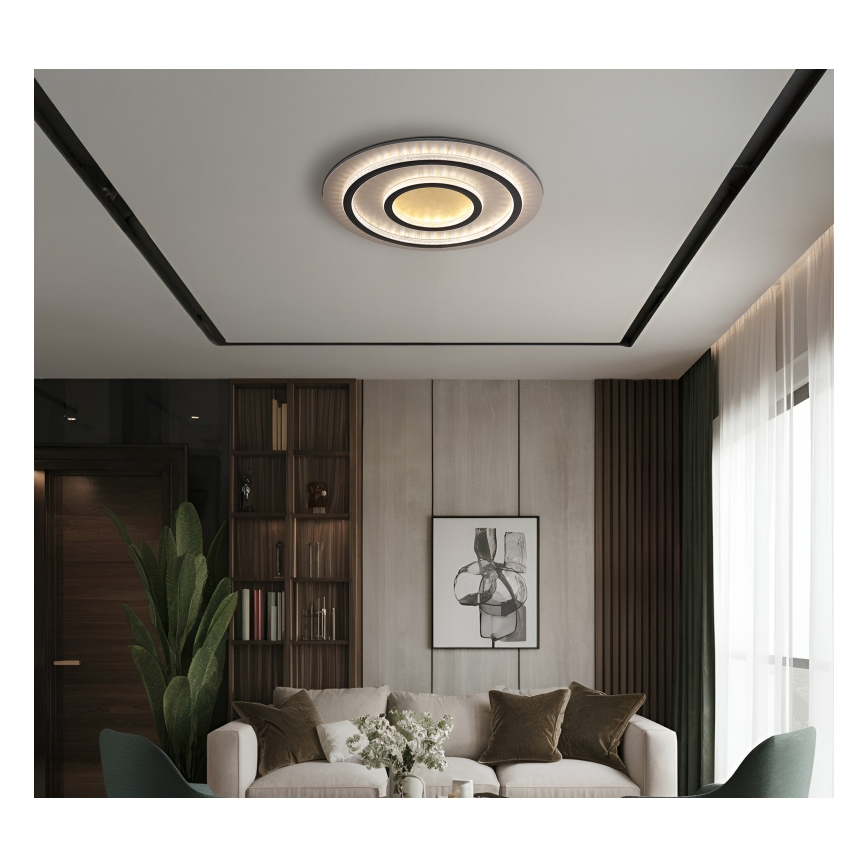 Globo - LED reguliuojamas lubinis šviestuvas LED/60W/230V 3000-6500K skersmuo 55 cm juodas + nuotolinis valdymas