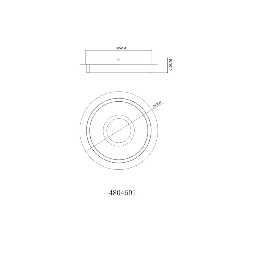 Globo - LED lubinis šviestuvas LED/24W/230V 3000K skersmuo 40 cm