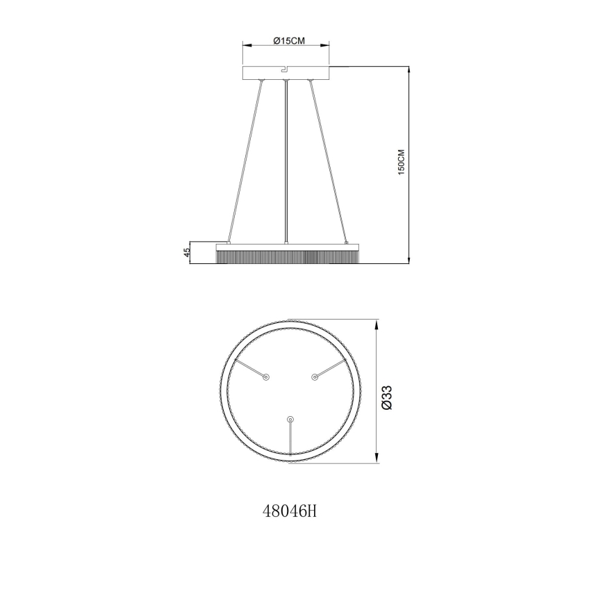 Globo - LED pakabinamas šviestuvas ant laido LED/16W/230V 3000K
