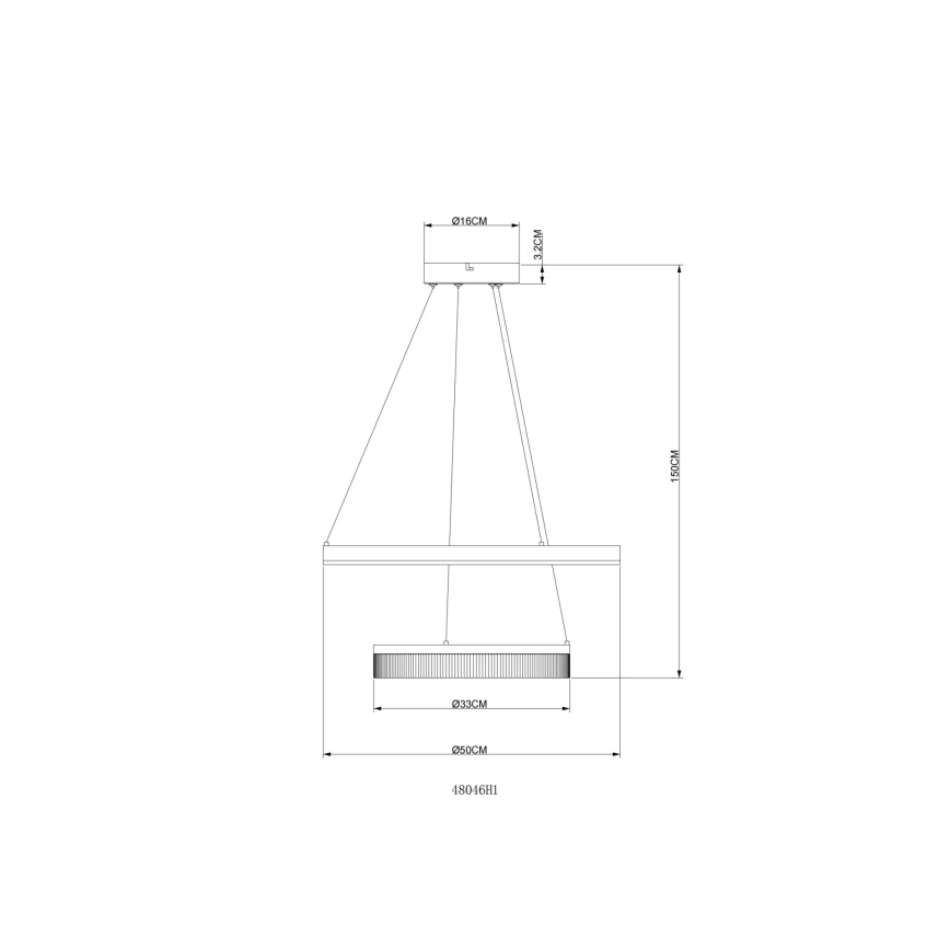 Globo - LED liustra ant laido LED/30W/230V 3000K