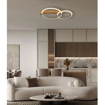 Globo - LED lubinis šviestuvas LED/24W/230V 3000K 58x38 cm smėlio spalvos