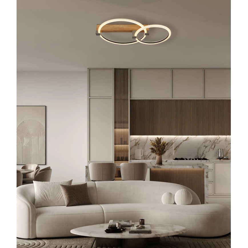 Globo - LED lubinis šviestuvas LED/24W/230V 3000K 58x38 cm smėlio spalvos