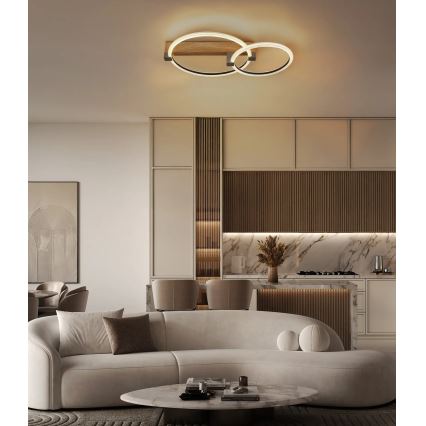 Globo - LED lubinis šviestuvas LED/24W/230V 3000K 58x38 cm smėlio spalvos