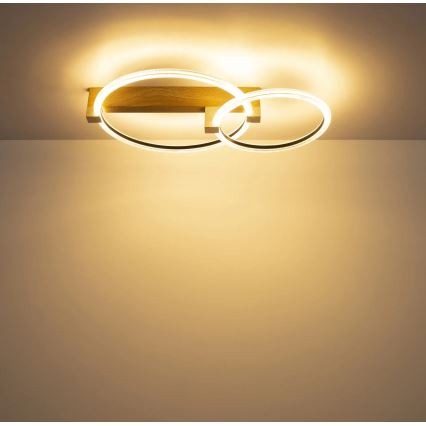 Globo - LED lubinis šviestuvas LED/24W/230V 3000K 58x38 cm smėlio spalvos
