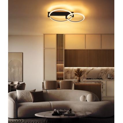 Globo - LED lubinis šviestuvas LED/24W/230V 3000K 58x38 cm juodas