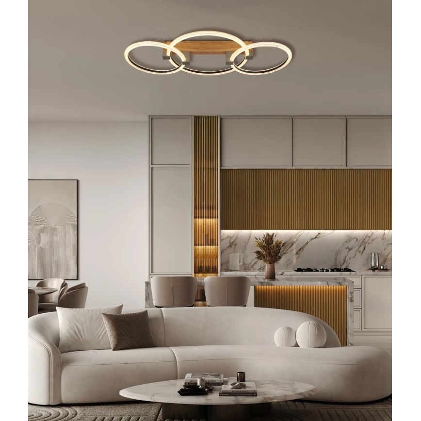 Globo - LED lubinis šviestuvas LED/40W/230V 3000K 76,1x38 cm rudos spalvos