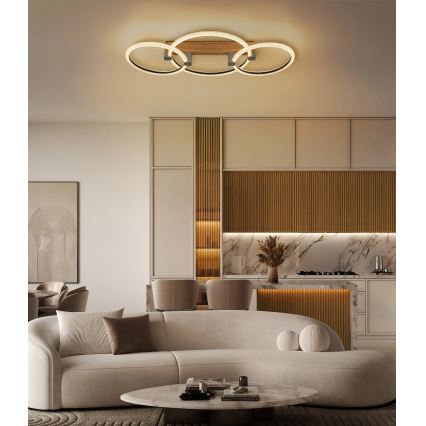 Globo - LED lubinis šviestuvas LED/40W/230V 3000K 76,1x38 cm rudos spalvos