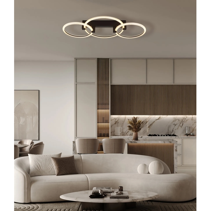 Globo - LED lubinis šviestuvas LED/40W/230V 3000K 76,1x38 cm juodas