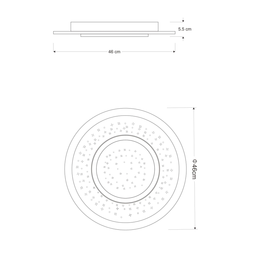 Globo - LED Reguliuojamas lubinis šviestuvas LED/44W/230V 2700-6000K + VP