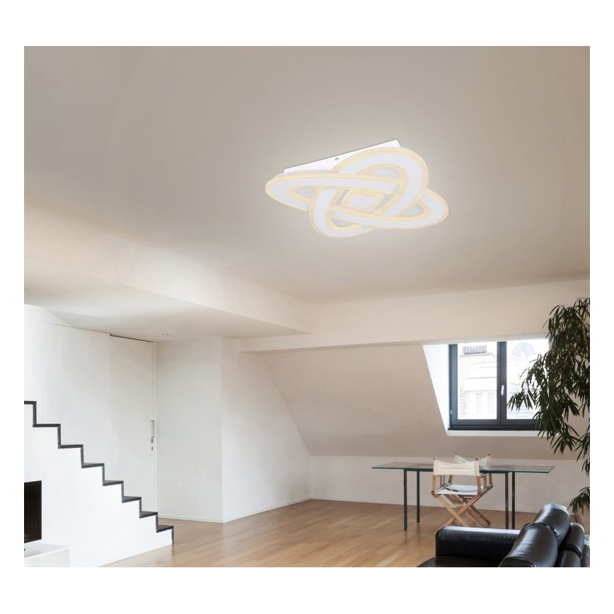 Globo - LED Pritemdomas lubinis šviestuvas LED/36W/230V 3000-6000K diametras 50 cm balta + nuotolinio valdymo pultas