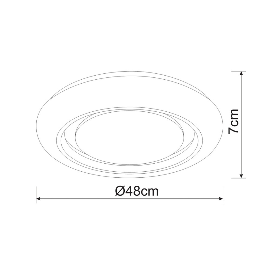 Globo - LED Pritemdomas lubinis šviestuvas LED/28W/230V 3000-6000K Tuya WiFi + nuotolinio valdymo pultas