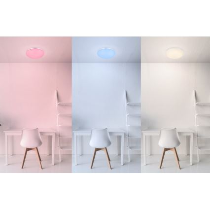 Globo - LED RGB reguliuojamas lubinis šviestuvas LED/12W/230V + LED/3W + nuotolinis valdymas