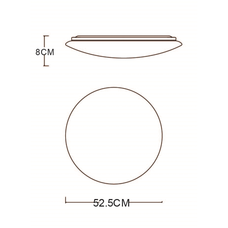 Globo - LED reguliuojamas lubų šviestuvas LED/48W/230V 3000-6400K + nuotolinis valdymas