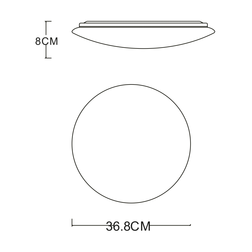 GLOBO - LED lubinis šviestuvas LED/24W/230V