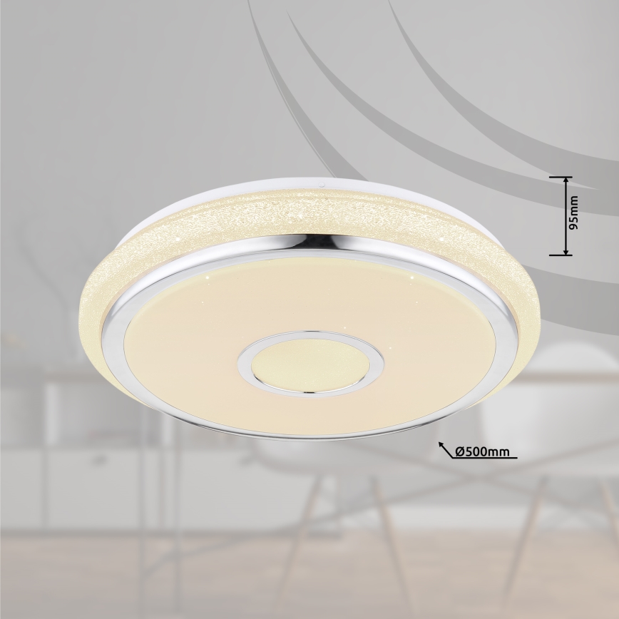 Globo - LED Pritemdomas lubinis šviestuvas LED/40W/230V 2700-6500K + nuotolinio valdymo pultas