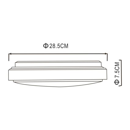 Globo - LED lubinis šviestuvas LED/18W/230V 3000K