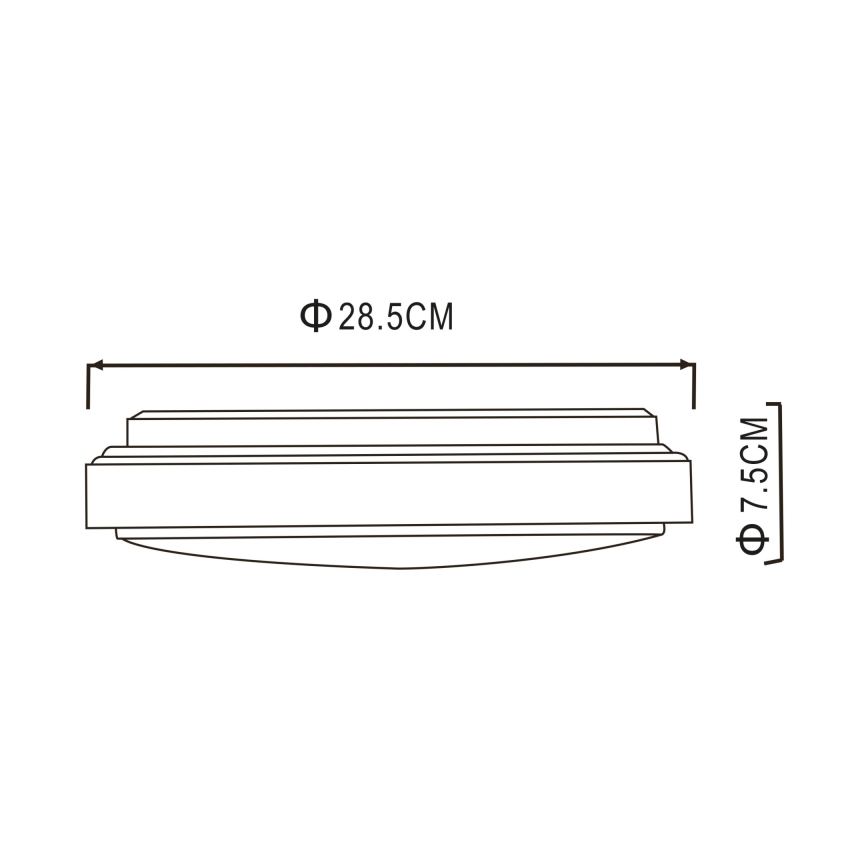Globo - LED lubinis šviestuvas LED/18W/230V 3000K