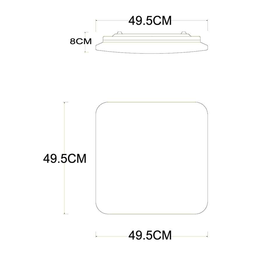 Globo - LED Pritemdomas lubinis šviestuvas LED/40W/230V 2700-6500K diametras 50 cm Wi-Fi Tuya + nuotolinio valdymo pultas