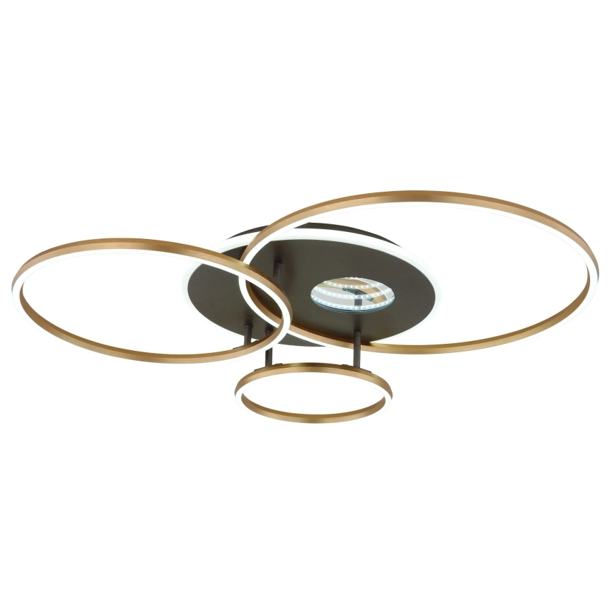 Globo - LED Dimeriuojamas lubinis šviestuvas LED/54W/230V 2700-6500K 90x70 cm antracitas/auksas + su nuotoliniu pulteliu
