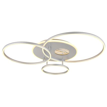 Globo - LED dimeriuojamas lubinis šviestuvas LED/54W/230V 2700-6500K 90x70 cm sidabro spalvos + nuotolinis valdymas