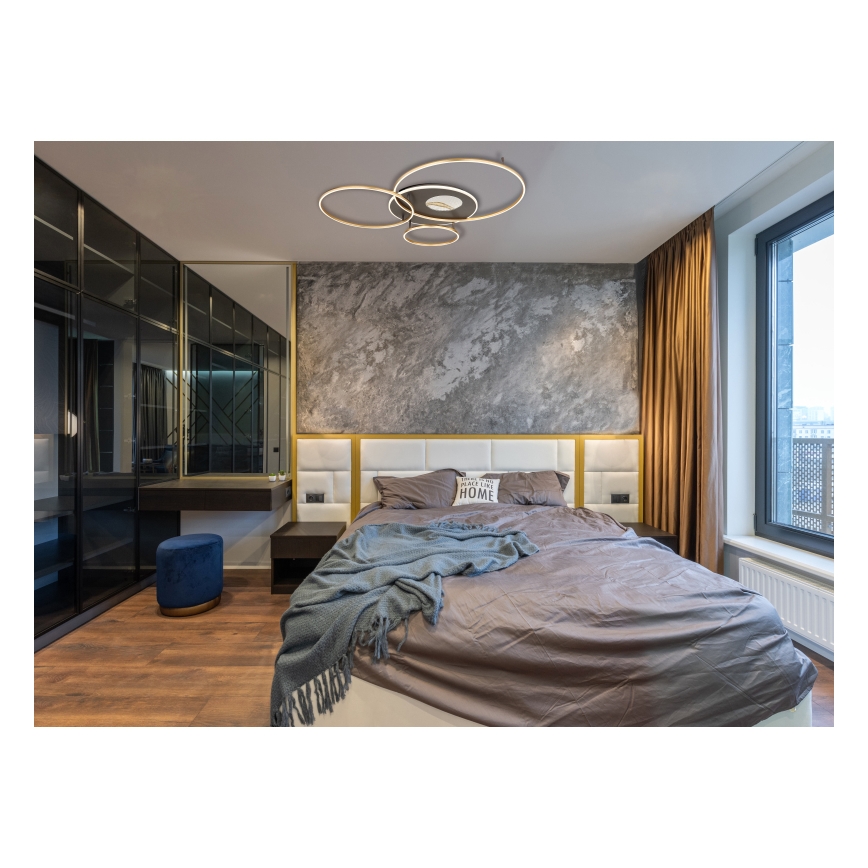 Globo - LED reguliuojamas lubų šviestuvas LED/70W/230V 2700-6500K auksinės spalvos + nuotolinio valdymo pultas