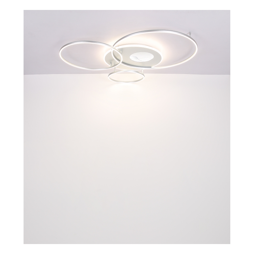 Globo - reguliuojamas LED lubų šviestuvas LED/70W/230V 2700-6500K matinis chromas + nuotolinis valdymas