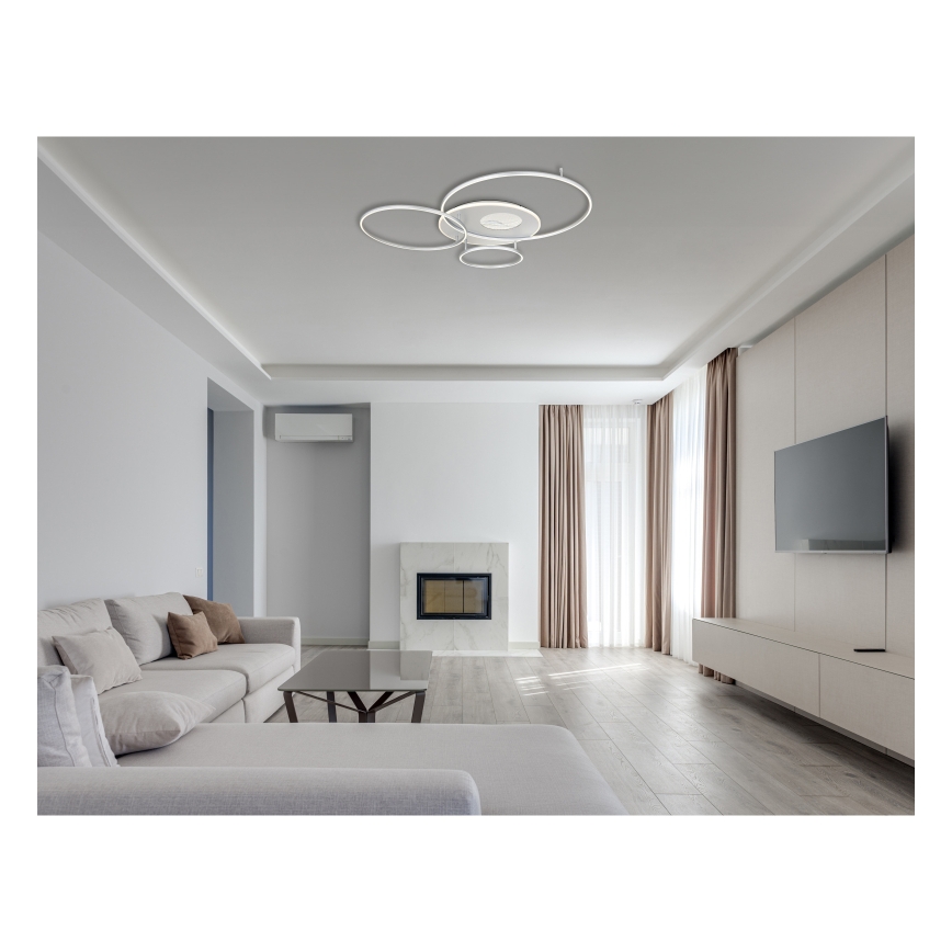 Globo - LED reguliuojamas lubų šviestuvas LED/70W/230V 2700-6500K matinio chromo spalvos + nuotolinio valdymo pultas