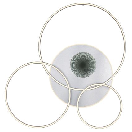 Globo - LED reguliuojamas lubų šviestuvas LED/70W/230V 2700-6500K matinio chromo spalvos + nuotolinio valdymo pultas