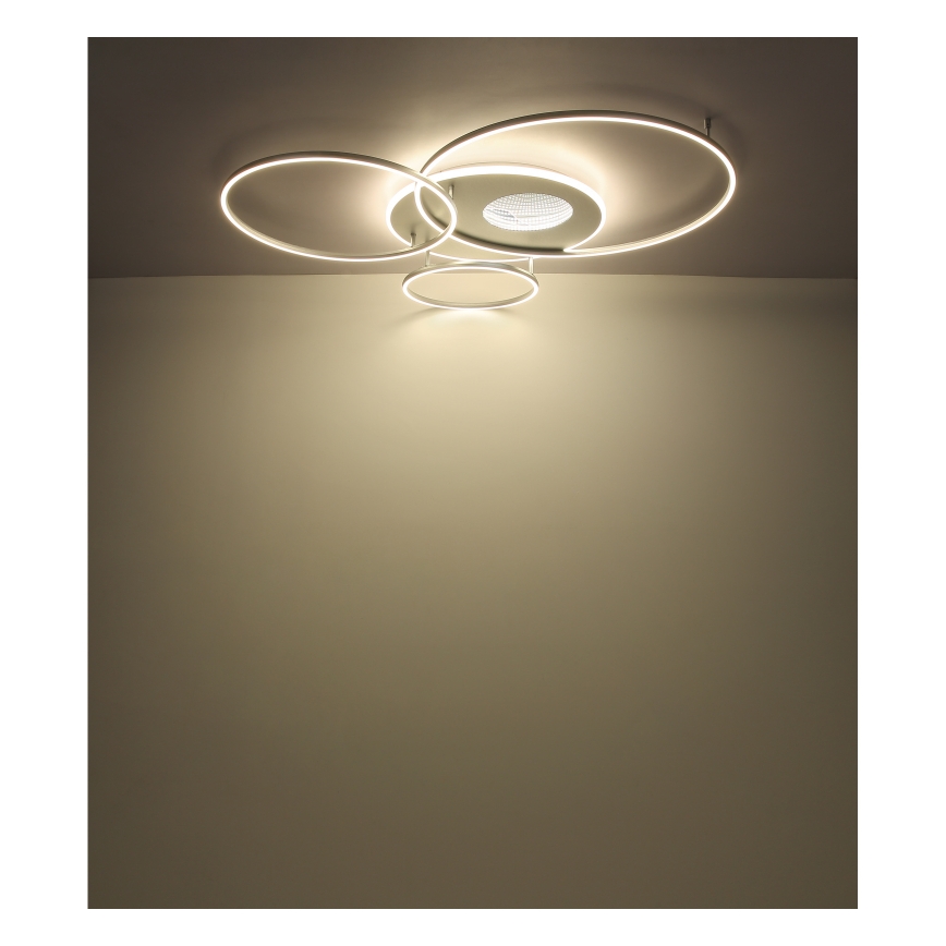 Globo - LED reguliuojamas lubų šviestuvas LED/70W/230V 2700-6500K matinio chromo spalvos + nuotolinio valdymo pultas