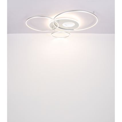 Globo - LED reguliuojamas lubų šviestuvas LED/70W/230V 2700-6500K matinio chromo spalvos + nuotolinio valdymo pultas