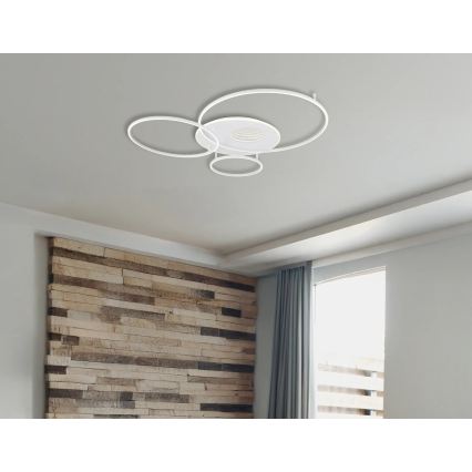 Globo - reguliuojamas LED lubų šviestuvas LED/70W/230V 2700-6500K 105x26,5 cm sidabrinis + nuotolinis valdymas
