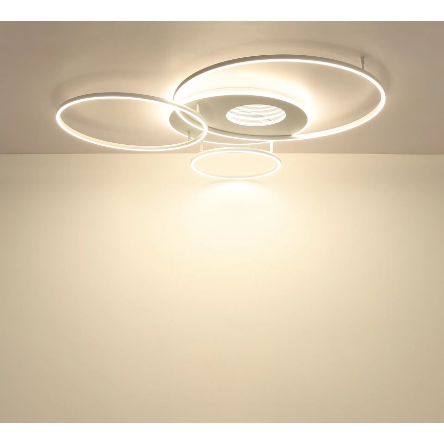 Globo - reguliuojamas LED lubų šviestuvas LED/70W/230V 2700-6500K 105x26,5 cm sidabrinis + nuotolinis valdymas