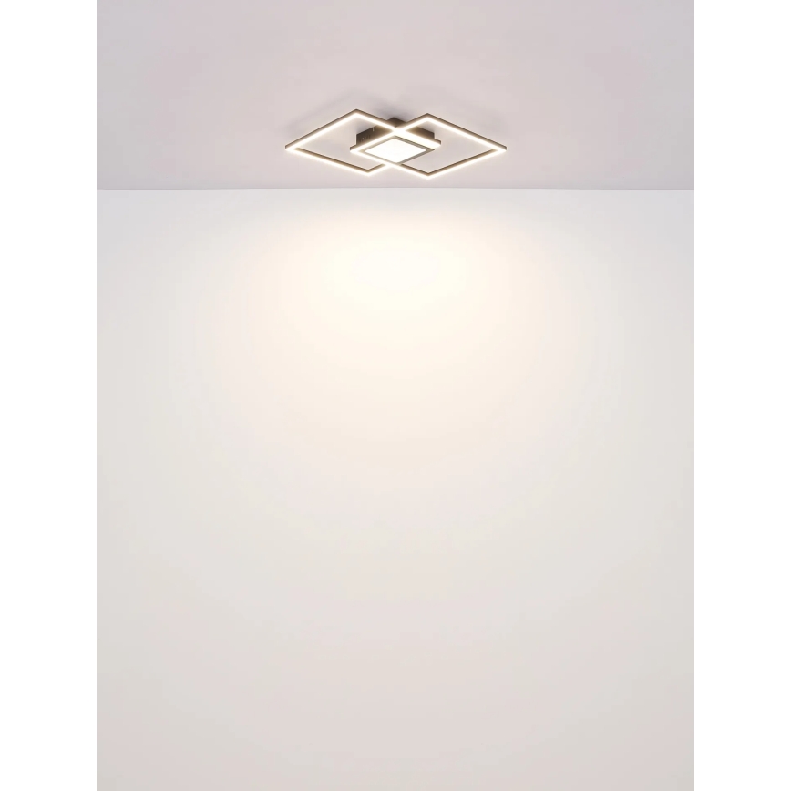 Globo - dimeriuojamas LED lubų šviestuvas LED/32W/230V 2700-6500K 42,6x42,6 cm juodas + nuotolinis valdymas