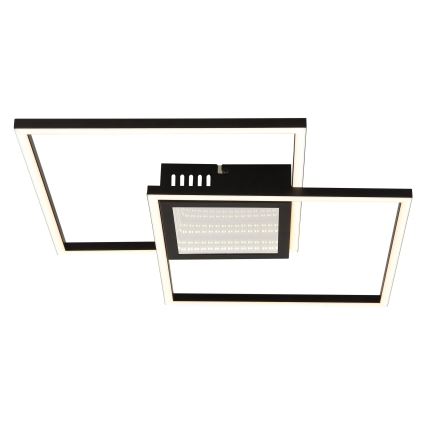 Globo - dimeriuojamas LED lubų šviestuvas LED/32W/230V 2700-6500K 42,6x42,6 cm juodas + nuotolinis valdymas