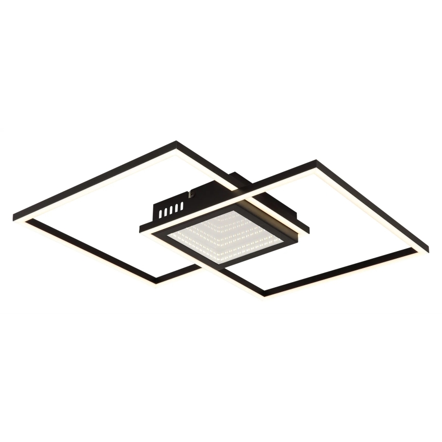 Globo - dimeriuojamas LED lubų šviestuvas LED/32W/230V 2700-6500K 42,6x42,6 cm juodas + nuotolinis valdymas