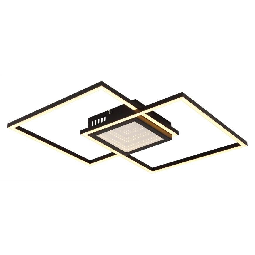 Globo - dimeriuojamas LED lubų šviestuvas LED/32W/230V 2700-6500K 42,6x42,6 cm juodas + nuotolinis valdymas