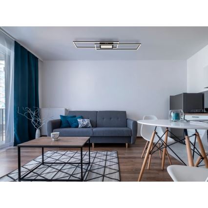 Globo - dimeriuojamas lubinis LED šviestuvas LED/42W/230V 2700-6500K 19,6x96 cm juodas + nuotolinis valdymas